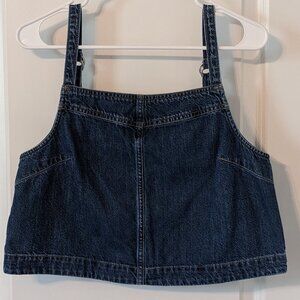 Gap Denim Cropped Apron Top - Size Medium